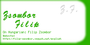 zsombor filip business card